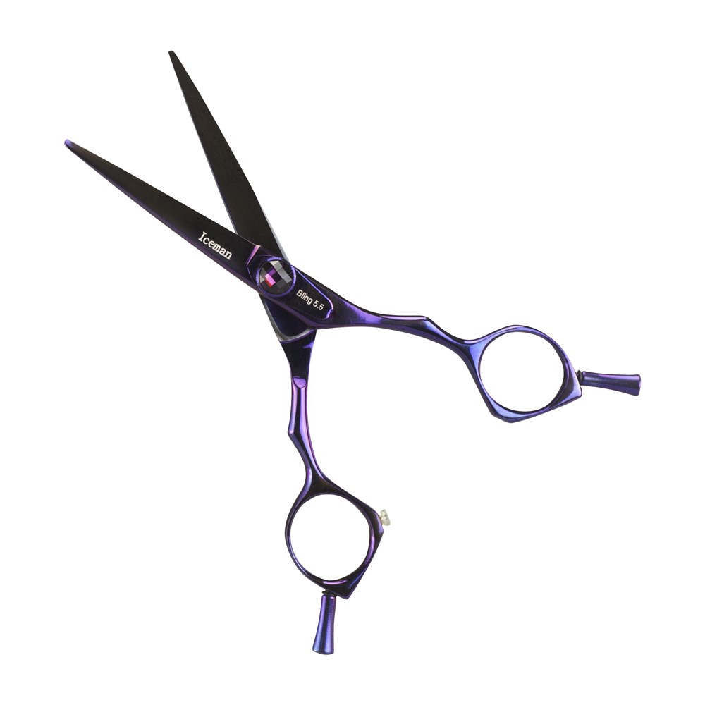 Iceman Cool Purple 5.5 Scissor - Hand Honed Blades