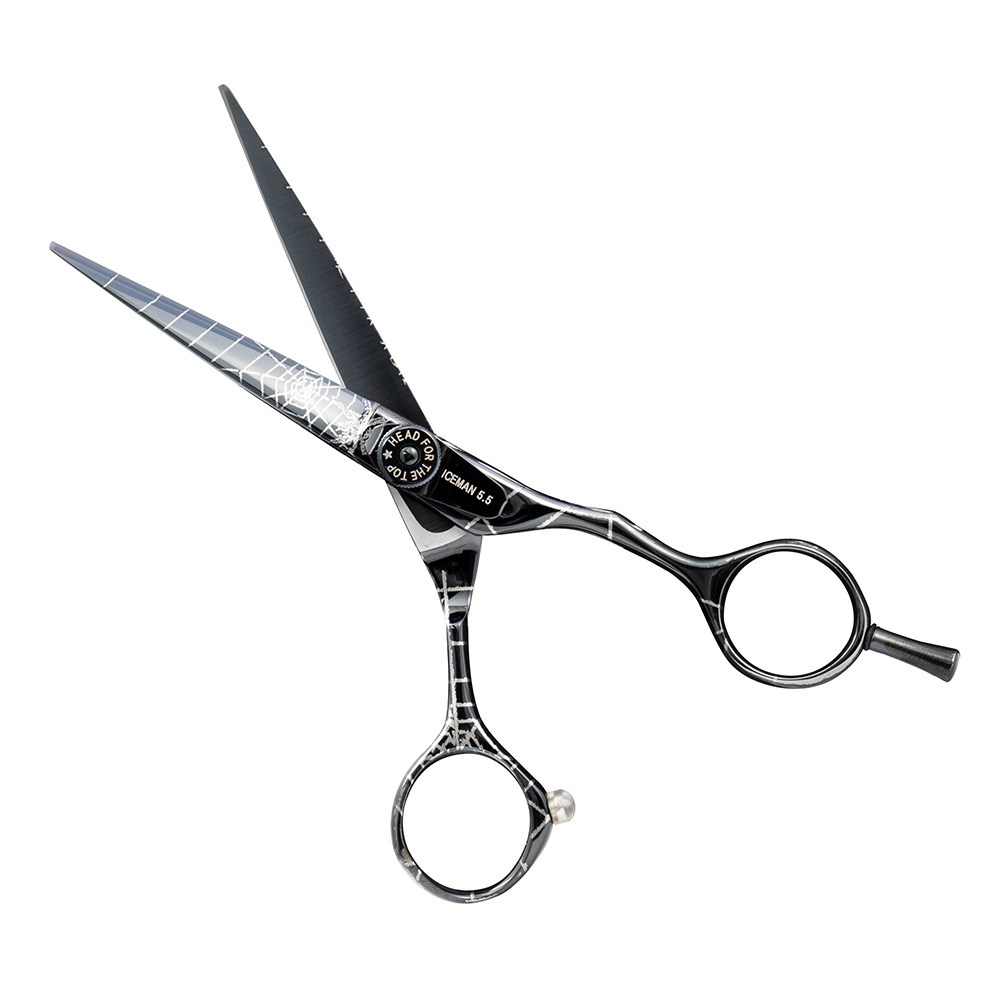 Iceman Suntachi Black Widow Web Design 5.5” Hairdressing Scissors ...