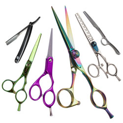 <a href="/hair-cutting" title="Hair cutting">Hair cutting</a> scissors are the must-have equipment for fabulous hairdressers. Peruse our extensive range of <a href="/hair-products" title="hairdressing products">hairdressing products</a>.