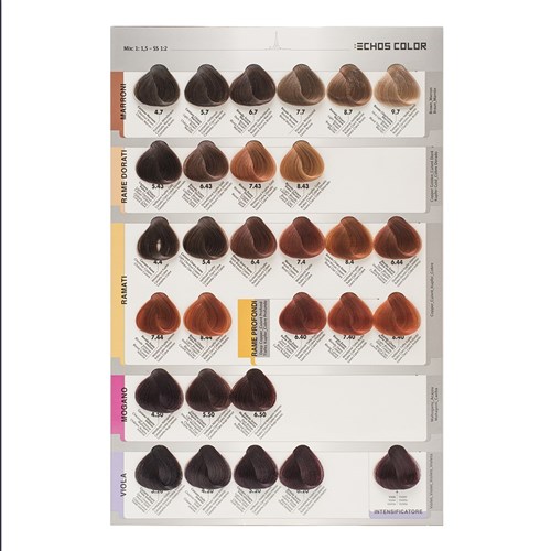 Echos Color Hair Colour Chart Large - Home Hairdresser