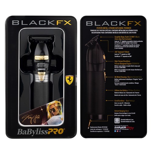 BaBylissPRO BlackFX Skeleton Lithium Hair Trimmer - Home Hairdresser